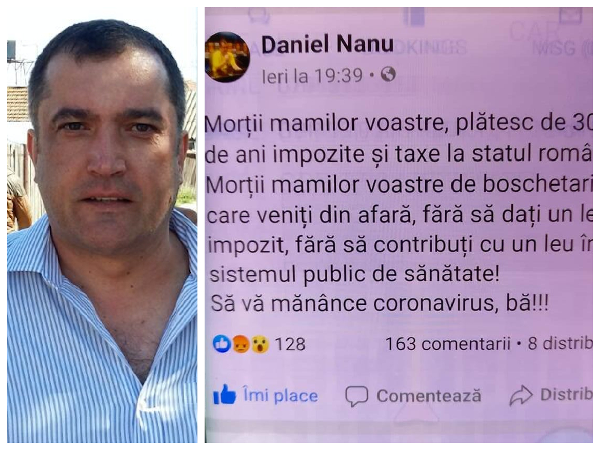 „Morții mamilor voastre de boschetari veniți din afară! Să vă mănânce coronavirus, bă!!!” Dezlănțuire de ură a unui ziarist la adresa românilor din diaspora