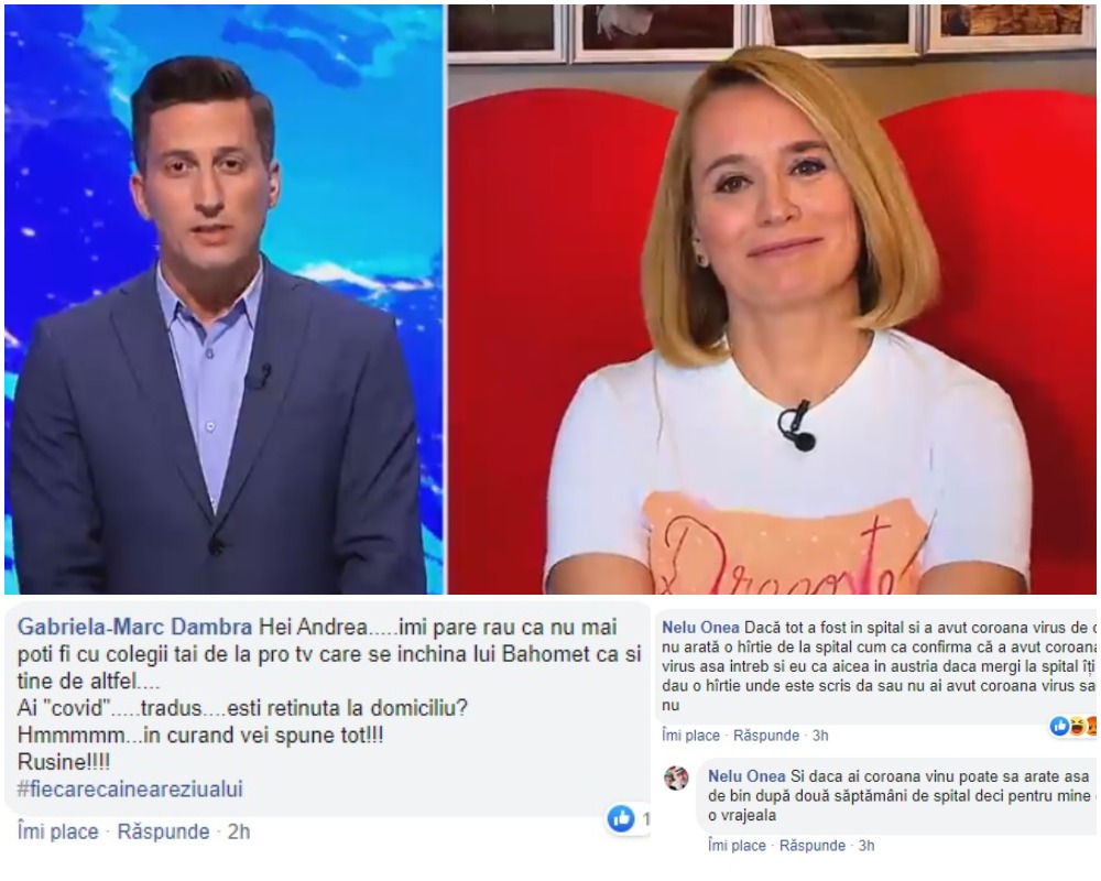 “Minți cu nerușinare! Ai luat bani să spui că ai fost bolnavă! Te închini la Bahomet! Te-a plătit OMS!”. Andreea Esca, linșată de postaci după interviul în care a povestit cum s-a îmbolnăvit de Covid