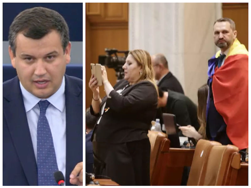 „Dezgustător! Această Șoșoacă, sluga lui Putin, reprezintă cea mai hidoasă expresie a unui politician vândut. Act de trădare națională”