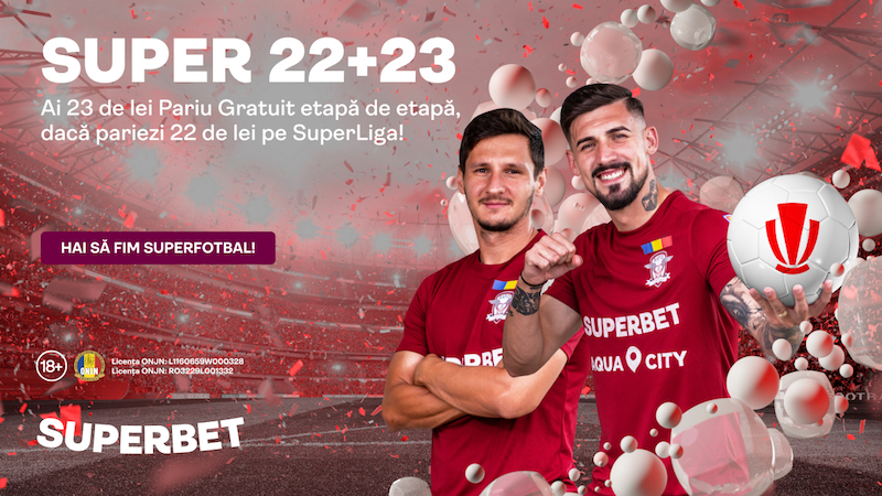 Câștigă 23 de lei Pariu Gratuit pe SuperLiga, etapă de etapă!
