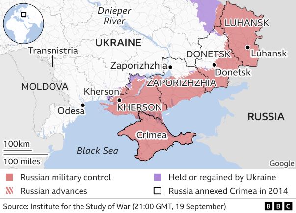 Rusia își creează baza pentru atacuri nucleare: organizează brusc „referendumuri” de anexare în teritoriile ocupate Herson, Zaporojie, Donețk și Lugansk. Ce urmărește Putin