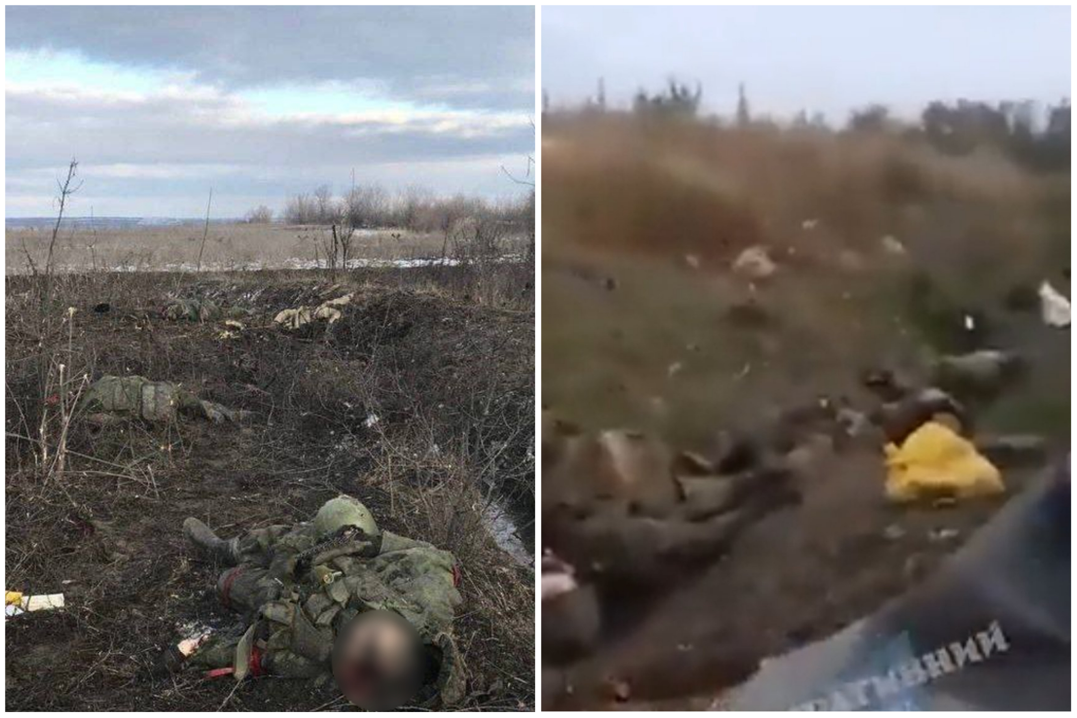 VIDEO. Imagini îngrozitoare în Bahmut: corpurile soldaților ruși sunt risipite peste tot. Rușii i-au atacat pe ucraineni cu bombe cu fosfor și muniții incendiare