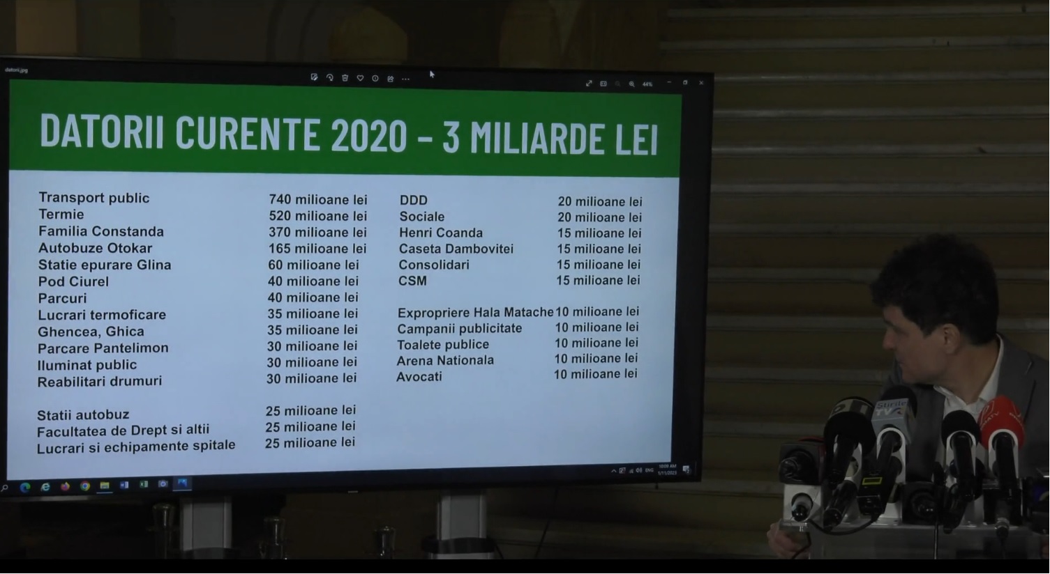 VIDEO. Nicușor Dan anunță că a reușit să stingă datoriile Capitalei lăsate de administrația Firea-PSD: „Bucureștiul a trecut pe lângă faliment. Au fost 3 miliarde de lei datorii curente. De acum încep investițiile”