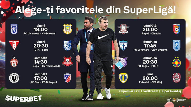 Prinde SuperCotele pentru etapa din SuperLigă!
