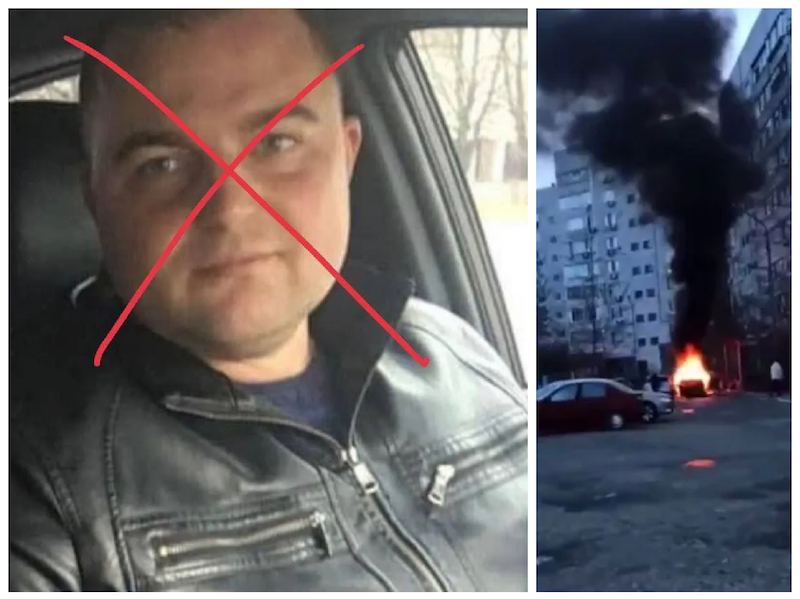 Un polițist trădător din Energodar, care a colaborat cu ocupanții ruși, a pierit carbonizat în mașina sa. Avea doar 30 de ani