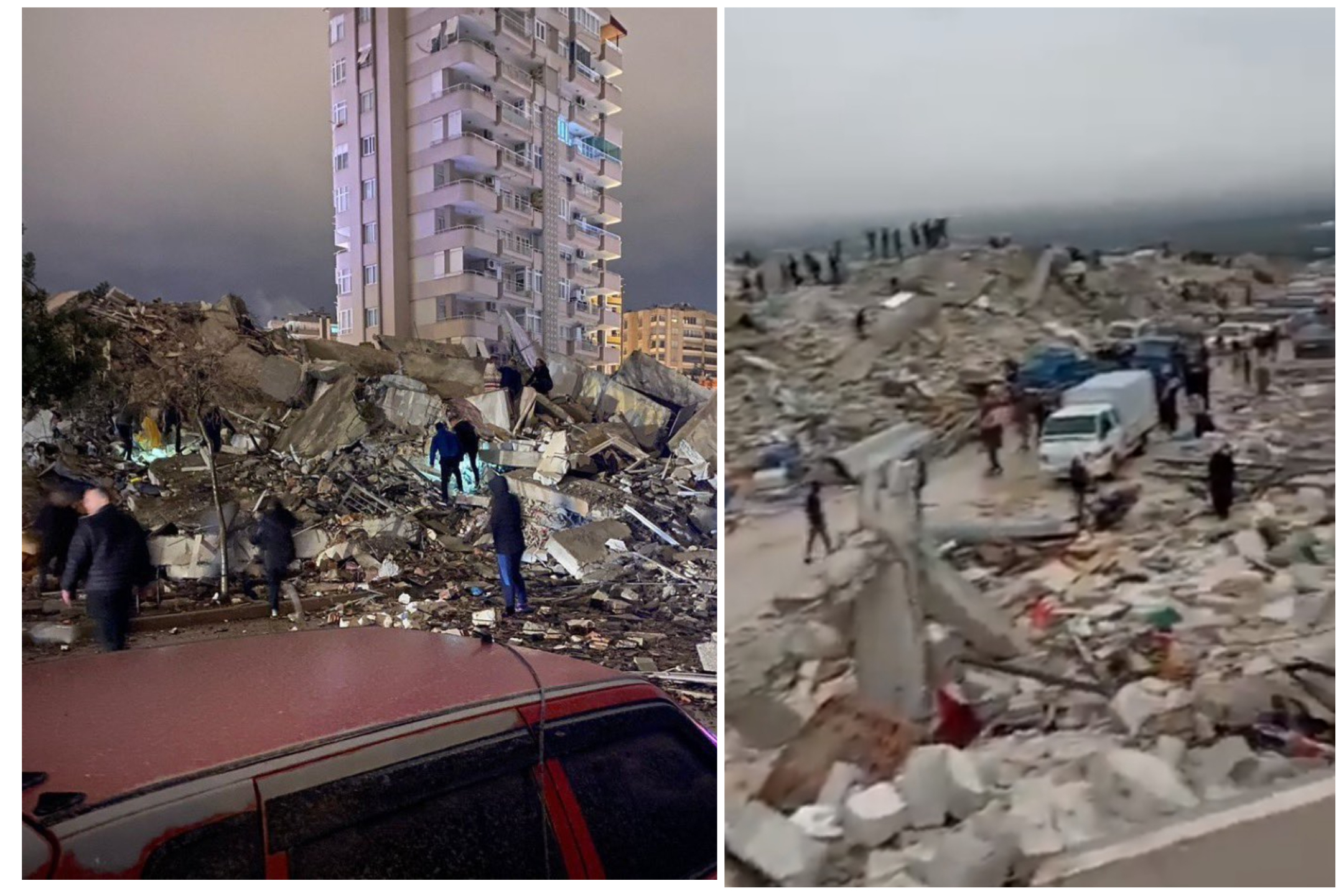 VIDEO. Apocalipsa în Turcia și Siria, un cutremur de 7,8 grade Richter a produs mii de morți și răniți. Turcia cere ajutor internațional, România trimite salvatori și pompieri