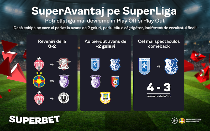 Poți câștiga mai devreme cu SuperAvantaj pe SuperLiga!