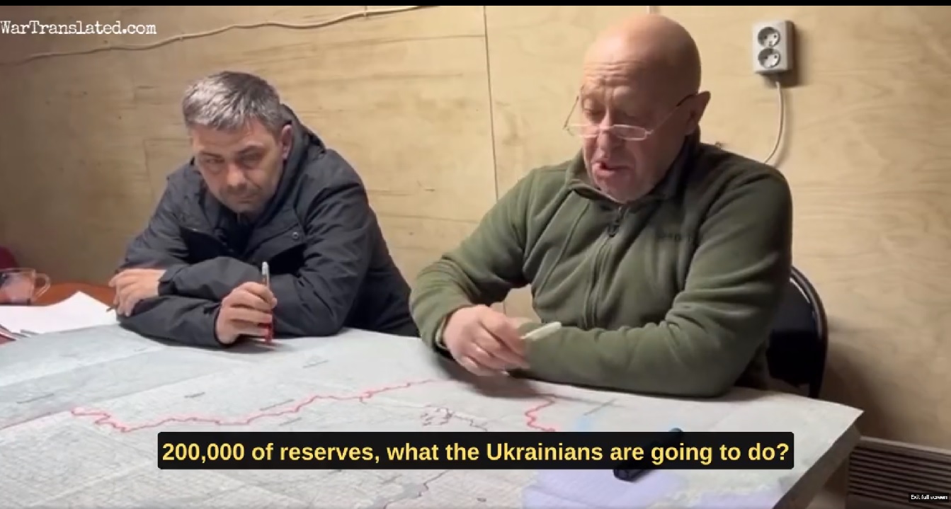 VIDEO. Prigojin: „Planul Ucrainei e de a ne aplica 3 lovituri și de a elibera tot teritoriul până la granițele din 1991. Au primit o cantitate gigantică de armament din Vest”