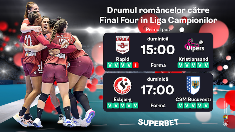 Super-fetele atacă Final Four în Liga Campionilor de handbal feminin. Hai Rapid! Hai CSM București!