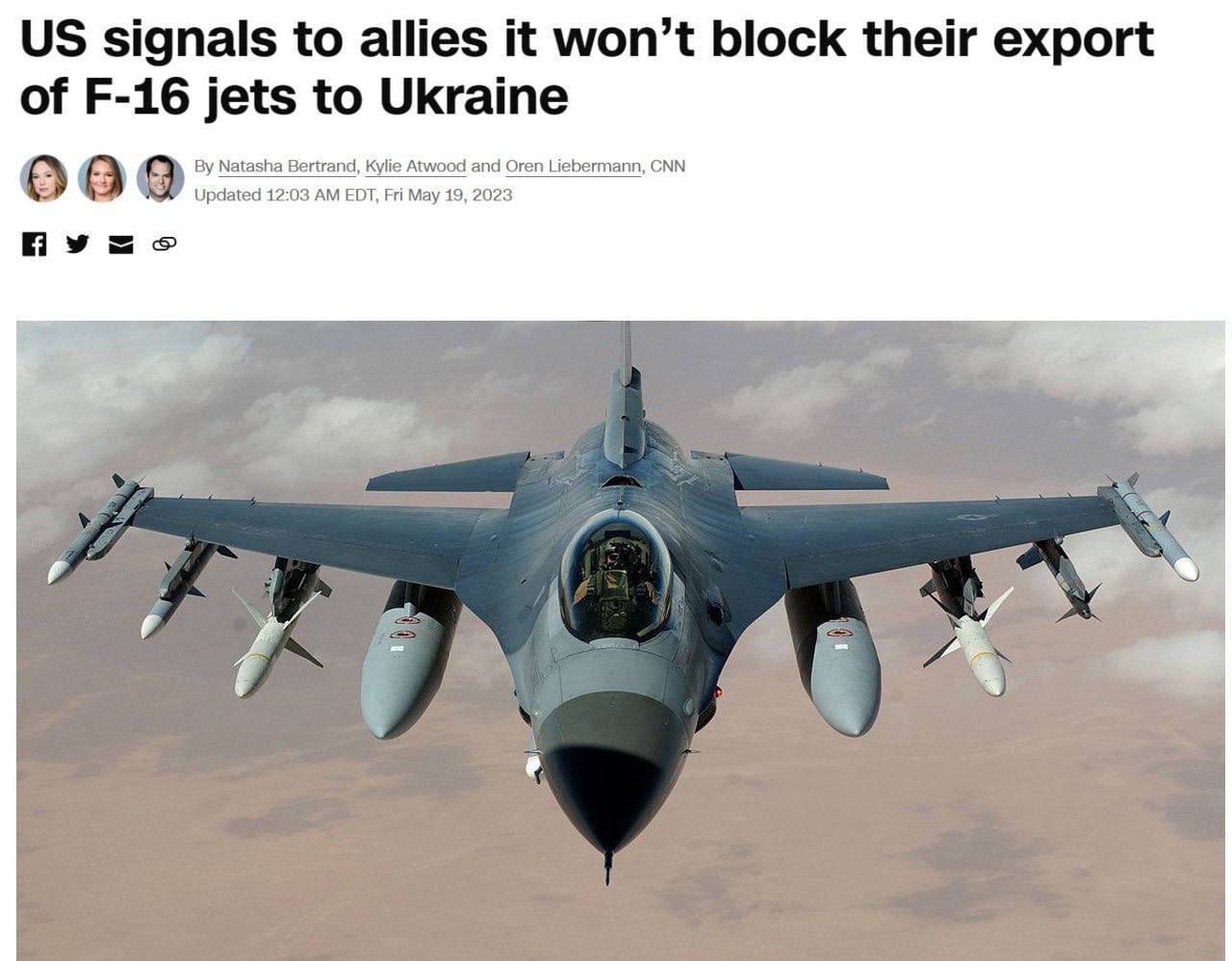 Occidentul se pregătește să livreze F-16 Ucrainei: SUA și-au anunțat aliații că îi lasă să dea avioane Kievului, Pentagonul spune că piloții pot fi pregătiți în doar 4 luni