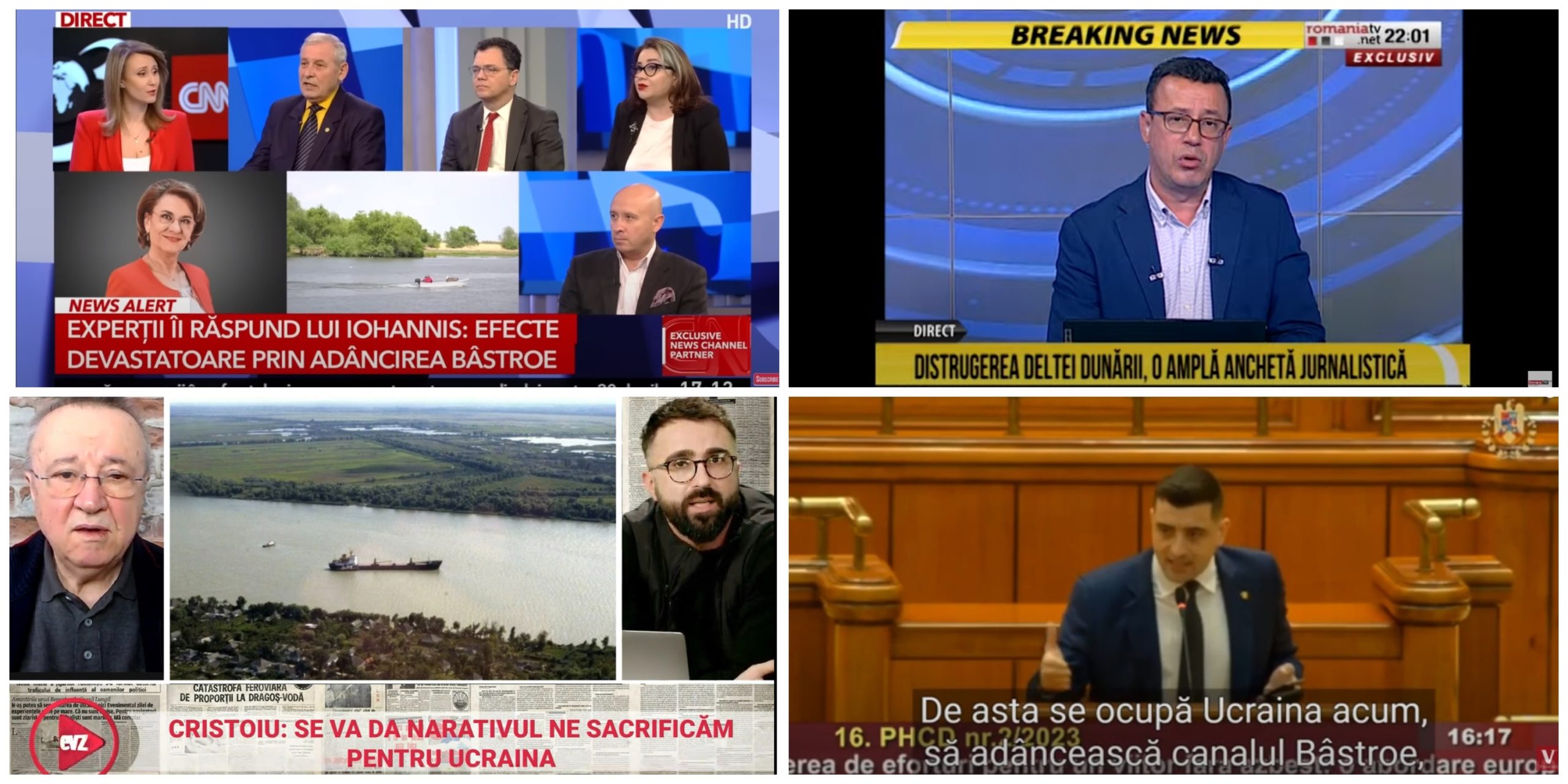 Epilogul manipulării Bâstroe: adâncimea canalului e perfect regulamentară, de 6-7 metri, arată măsurătorile oficiale făcute de români. Demisia, Grindeanu!