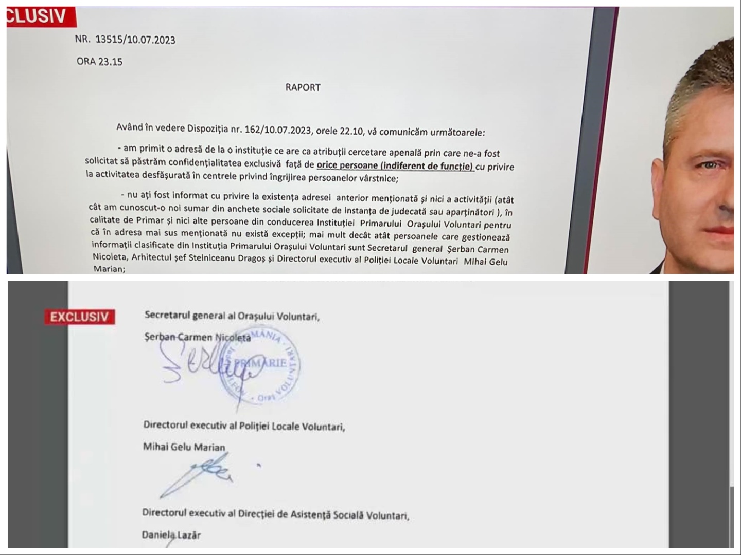 Pandele a pus la 10 seara să se facă un „raport” și a pus secretara și șefii Poliției Locale și ai Asistenței Sociale să semneze că primarul nu știa nimic despre azilele groazei