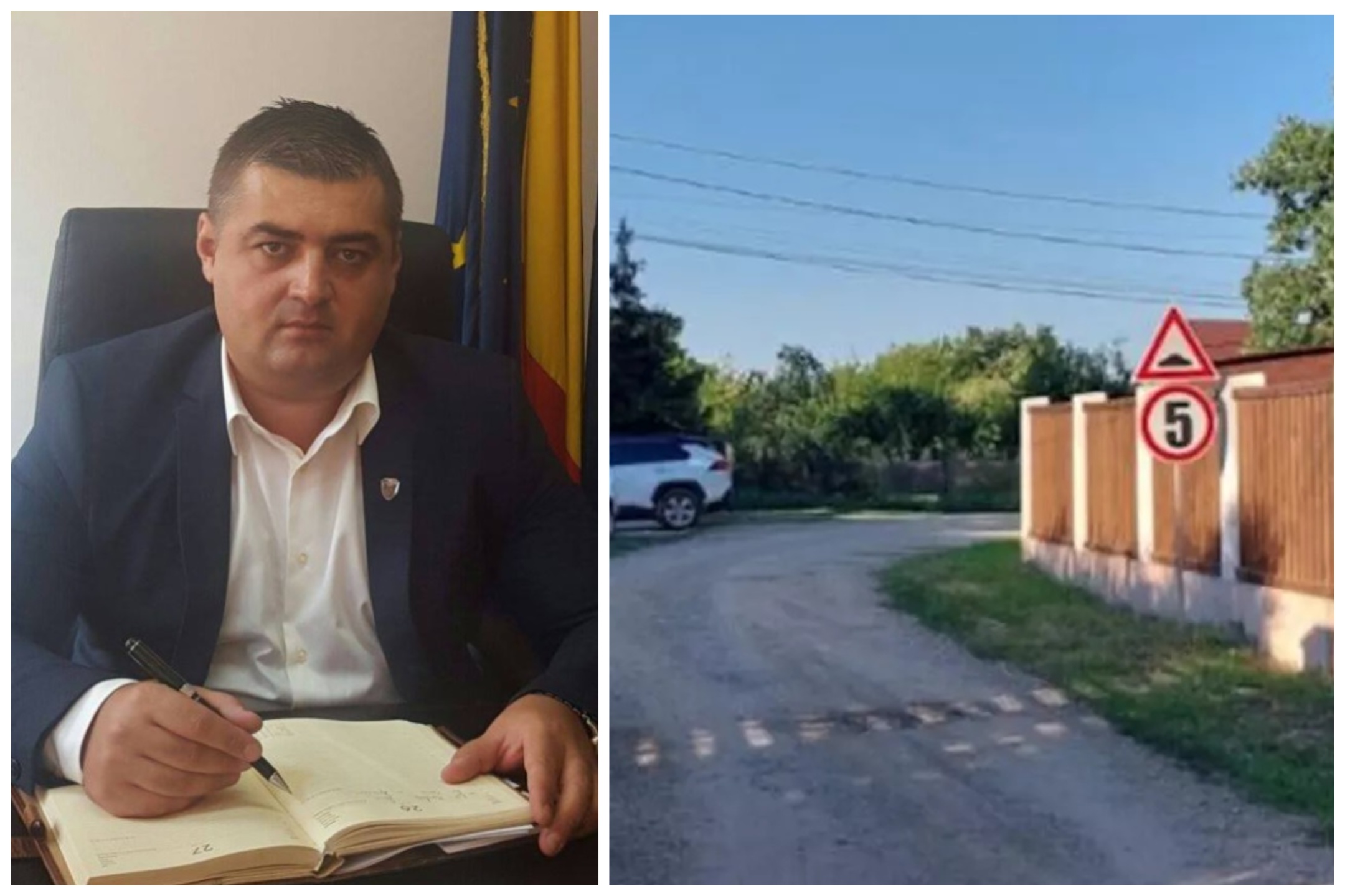 „Vicele” PSD al CJ Buzău a pus să fie montate ilegal limitatoare de viteză la 5 km/oră, în dreptul casei sale! Explicație de parvenit: „Îmi intra praf în piscină!”