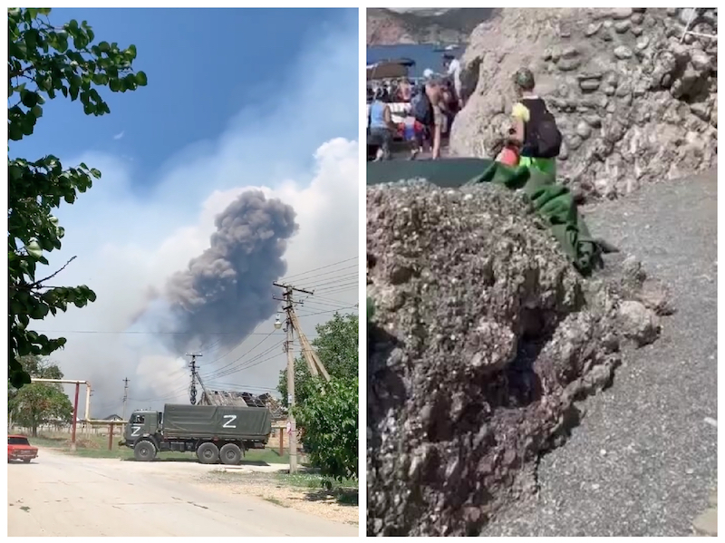 VIDEO. Asta da, „denazificare”: rușii își evacuează turiștii de pe plajele din Crimeea anexată! „Am primit ordin de la un militar să facem asta”
