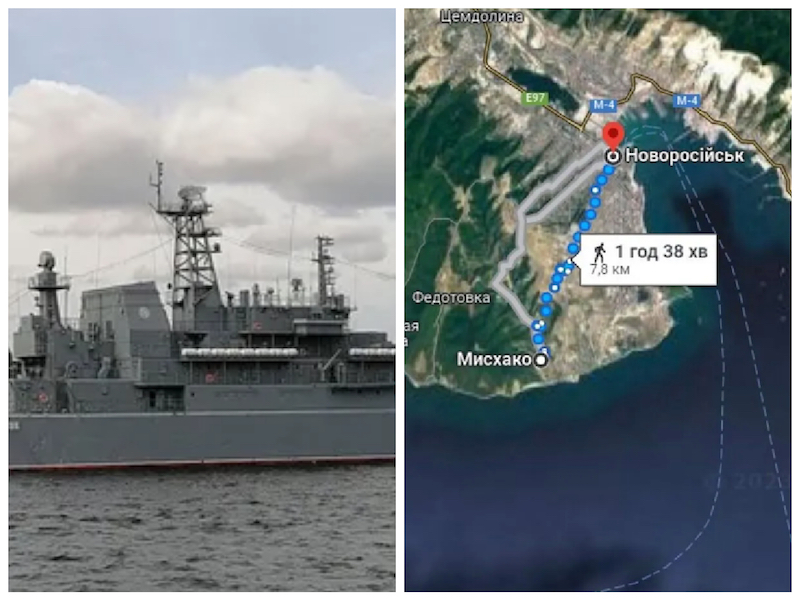 Drona ucraineană care a avariat nava rusească de debarcare din Golful Novorosiisk transporta 450 de kilograme de trotil