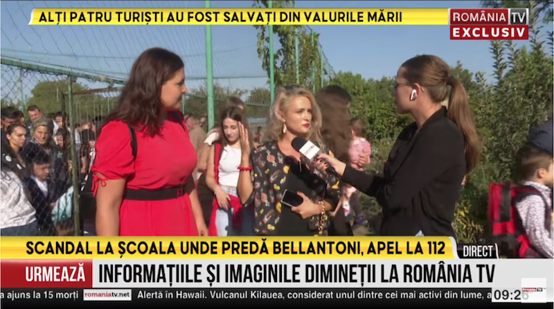 VIDEO. Mahalagioaica Amalia Bellantoni a stricat deschiderea anului școlar la Belciugatele! Vrea să predea franceza, dar părinții elevilor nu o acceptă, pentru că a luat nota 5,20 la concurs și e „tufă de Veneția”!