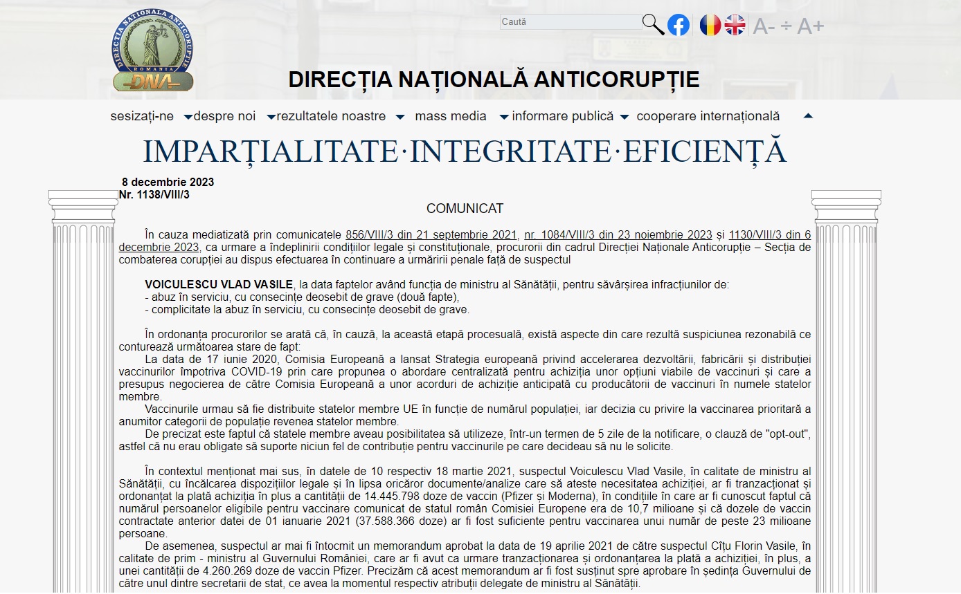 6 luni de când DNA a anunțat anchetarea lui Vlad Voiculescu. De atunci n-a mai făcut absolut nimic, nici măcar audieri!