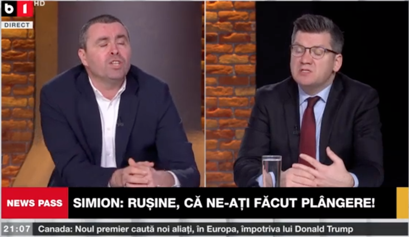 VIDEO. AUR-istul Neamțu a pățit-o rău la B1 TV: „Băi, tu ești un pion al Rusiei! Cal troian rusesc, ieși afară! La Moscova cu tine!”