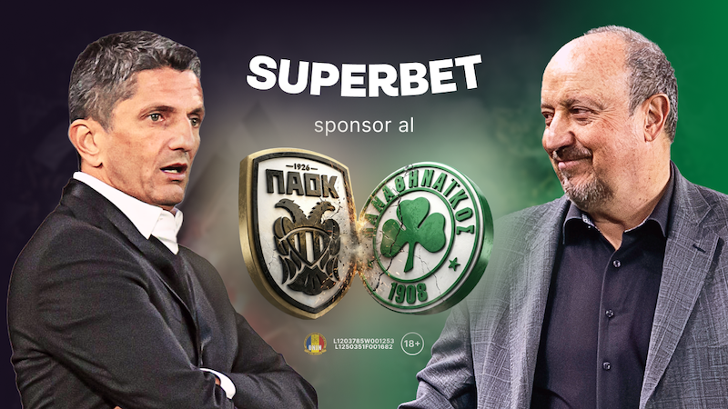 Superbet, sponsor principal al lui PAOK Salonic și Panathinaikos Atena